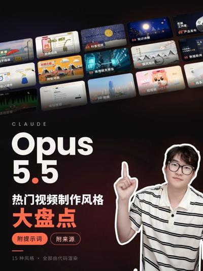 Opus 5.5 热门视频制作风格大盘点(附提示词/来源) 封面