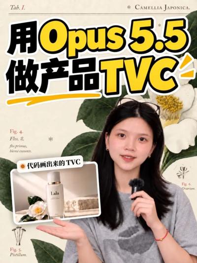 Vibe知识大赏丨如何用Opus 5.5做产品TVC?万能提示词公式 封面